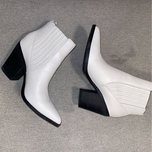 Marc Fisher White Booties